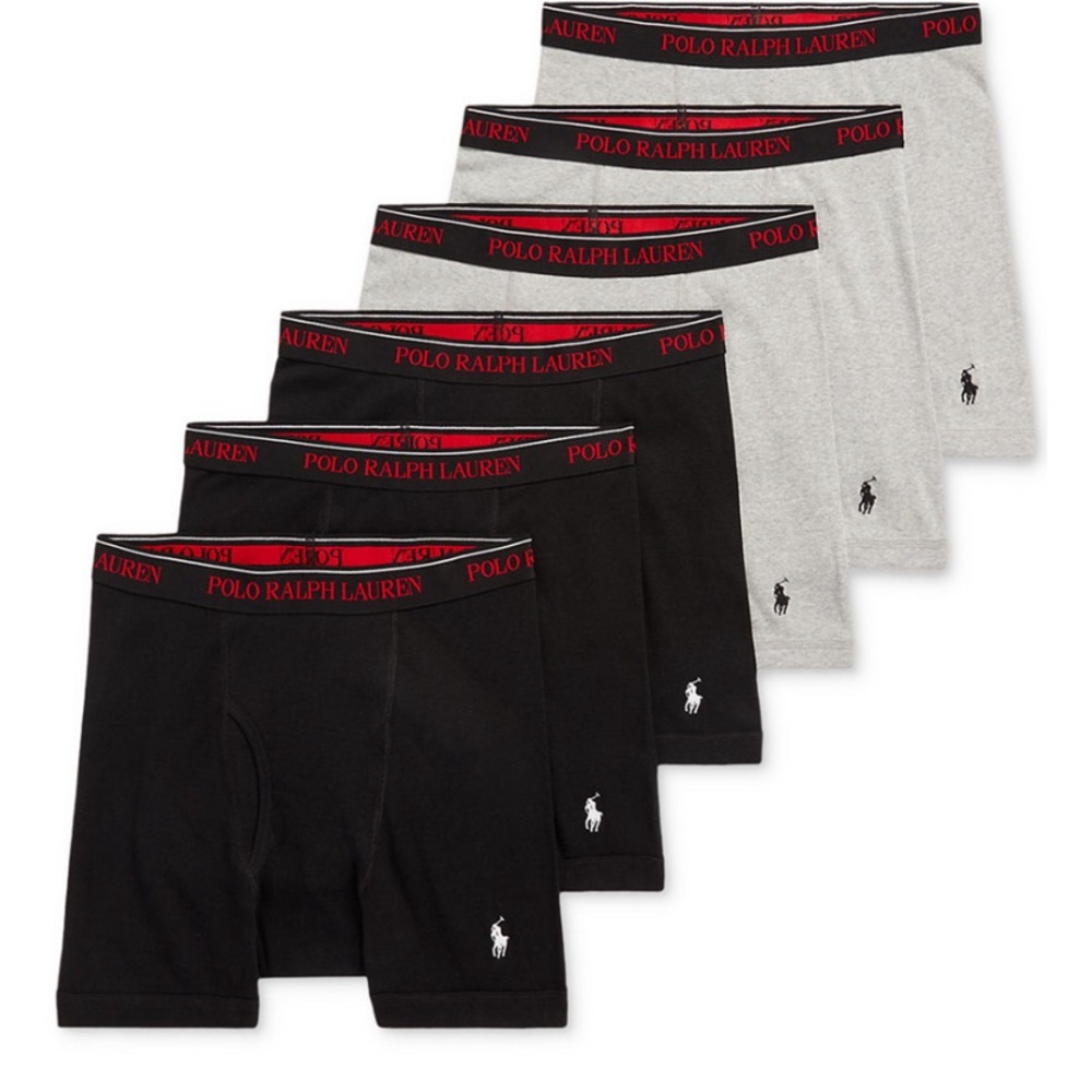 Polo Ralph Lauren Men's 5 +1 Free Bonus. Classic-Fit Cotton Boxer Briefs NEW XL